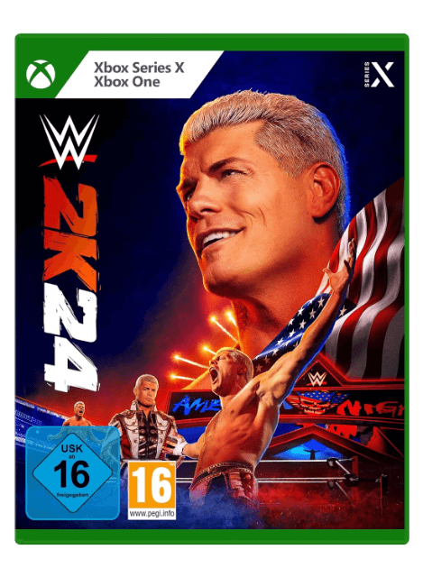 WWE 2K24 box art for Xbox Series X